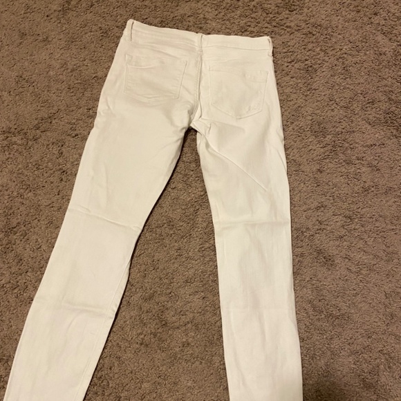 Express White Mia Mid Rise Ankle Legging Jeans - Picture 4 of 5